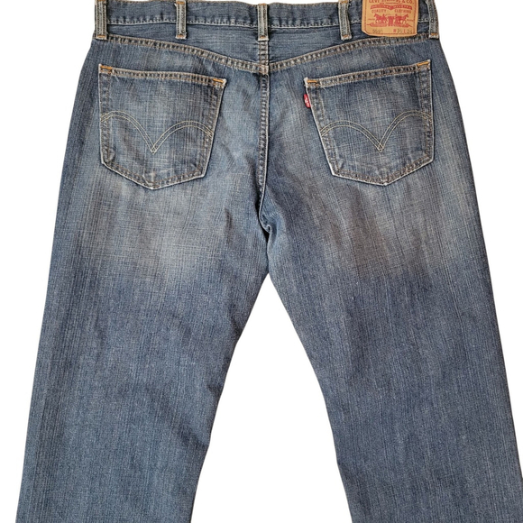 Levi's Relaxed Straight 100% Cotton Jeans Size 38/34 Men's Excellent Condition - Picture 8 of 12